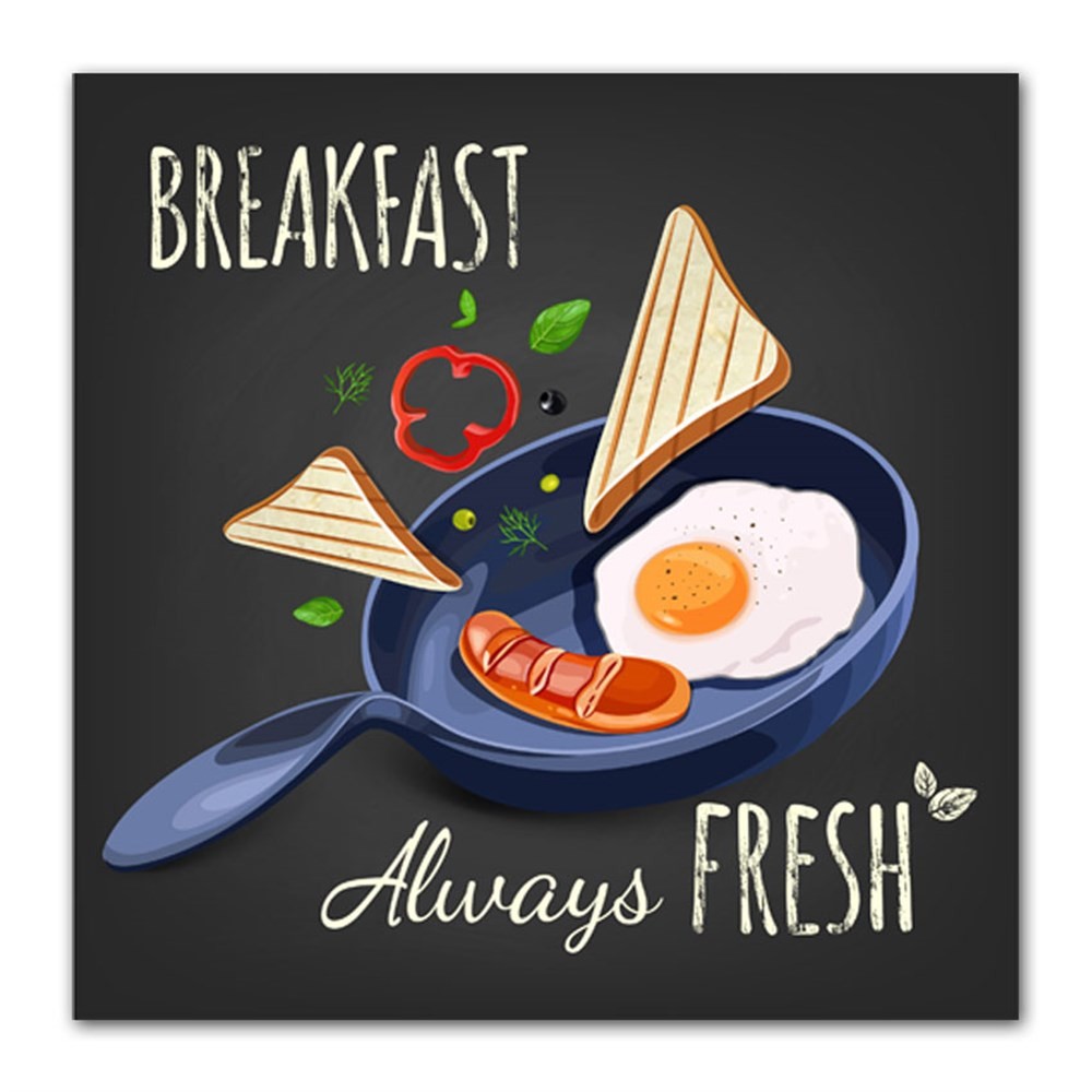 Always Fresh Breakfast Kanvas Tablo
