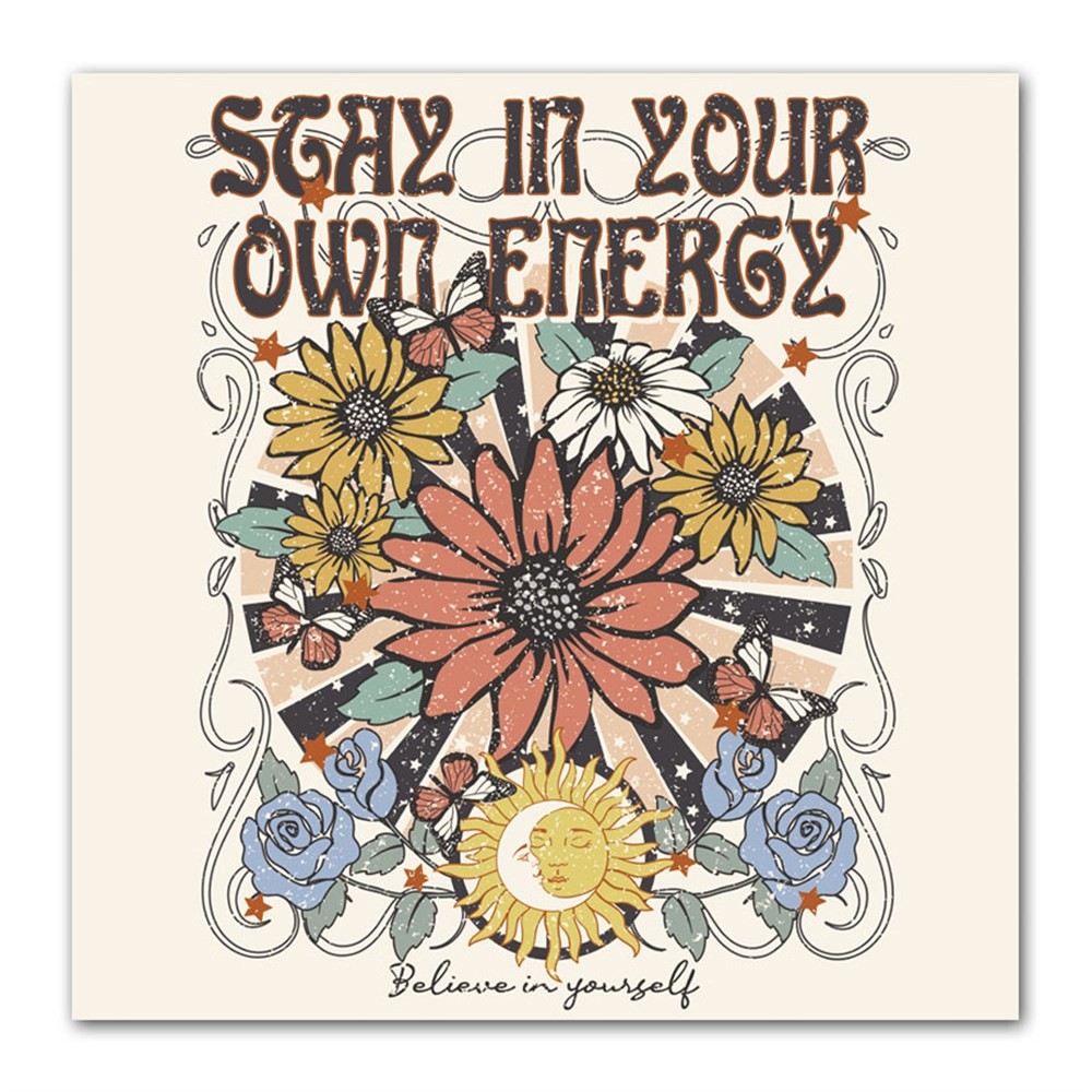 Stay in Your Energy Retro Kanvas Tablo