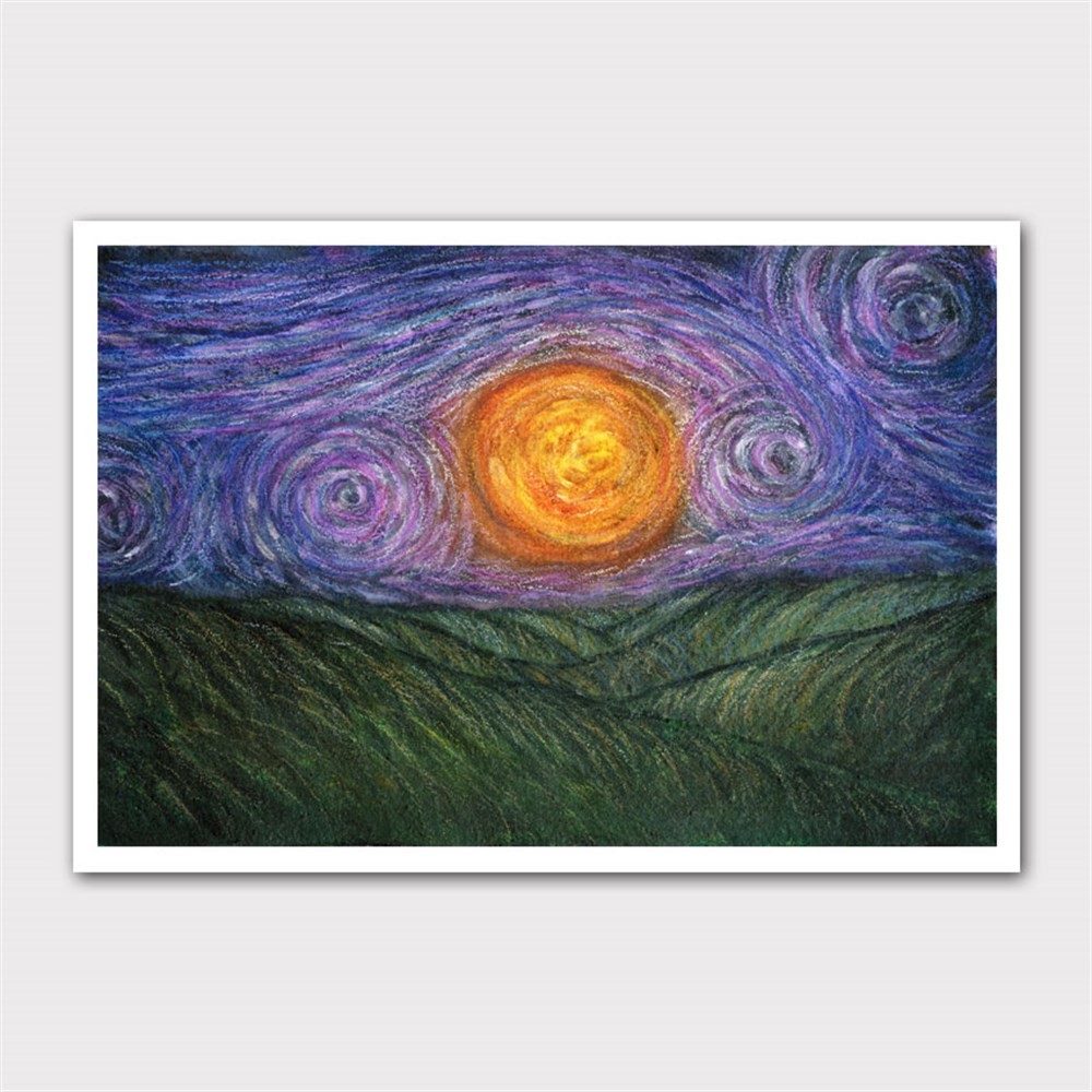 Van Gogh Güneşi Kanvas Tablo