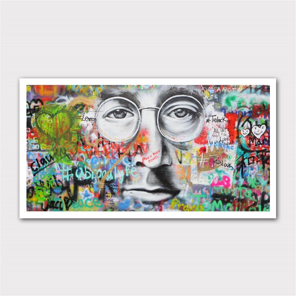 John Lennon Grafiti Kanvas Tablo