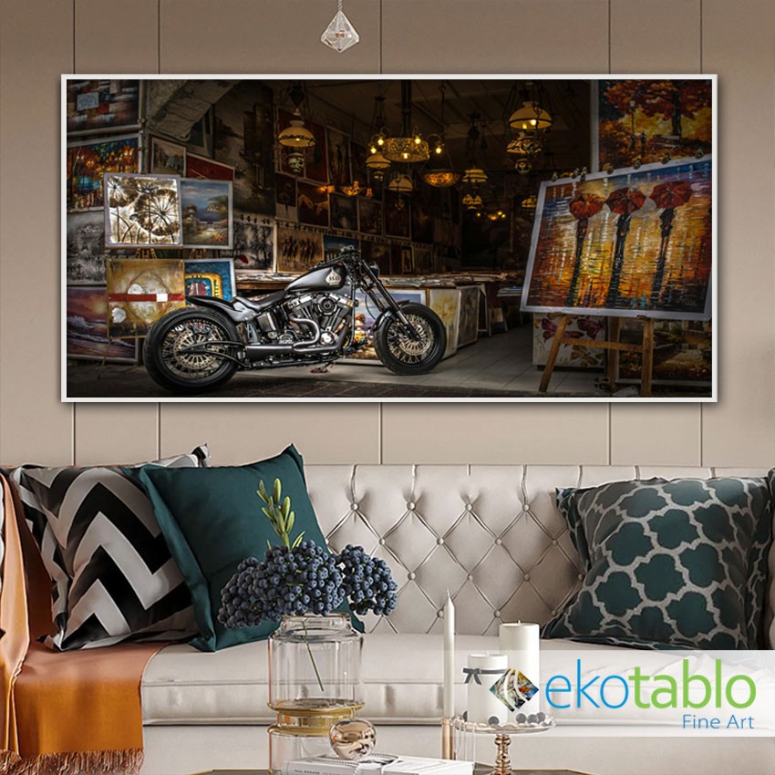 Motorsikler ve Resim Galerisi Kanvas Tablo image
