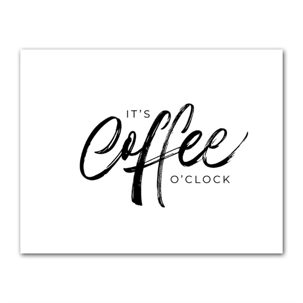 It's Coffee O'clock Kanvas Tablo