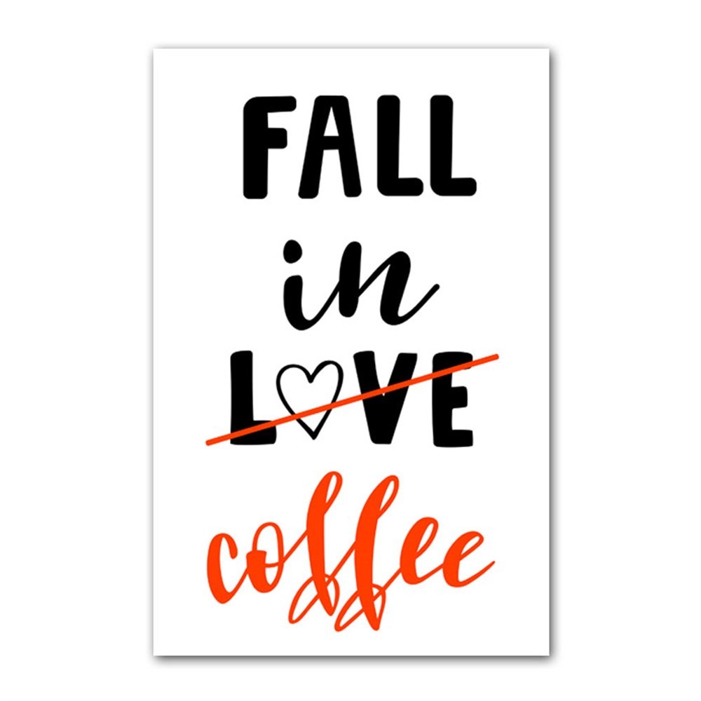 Kahve Aşkı Kanvas Tablo