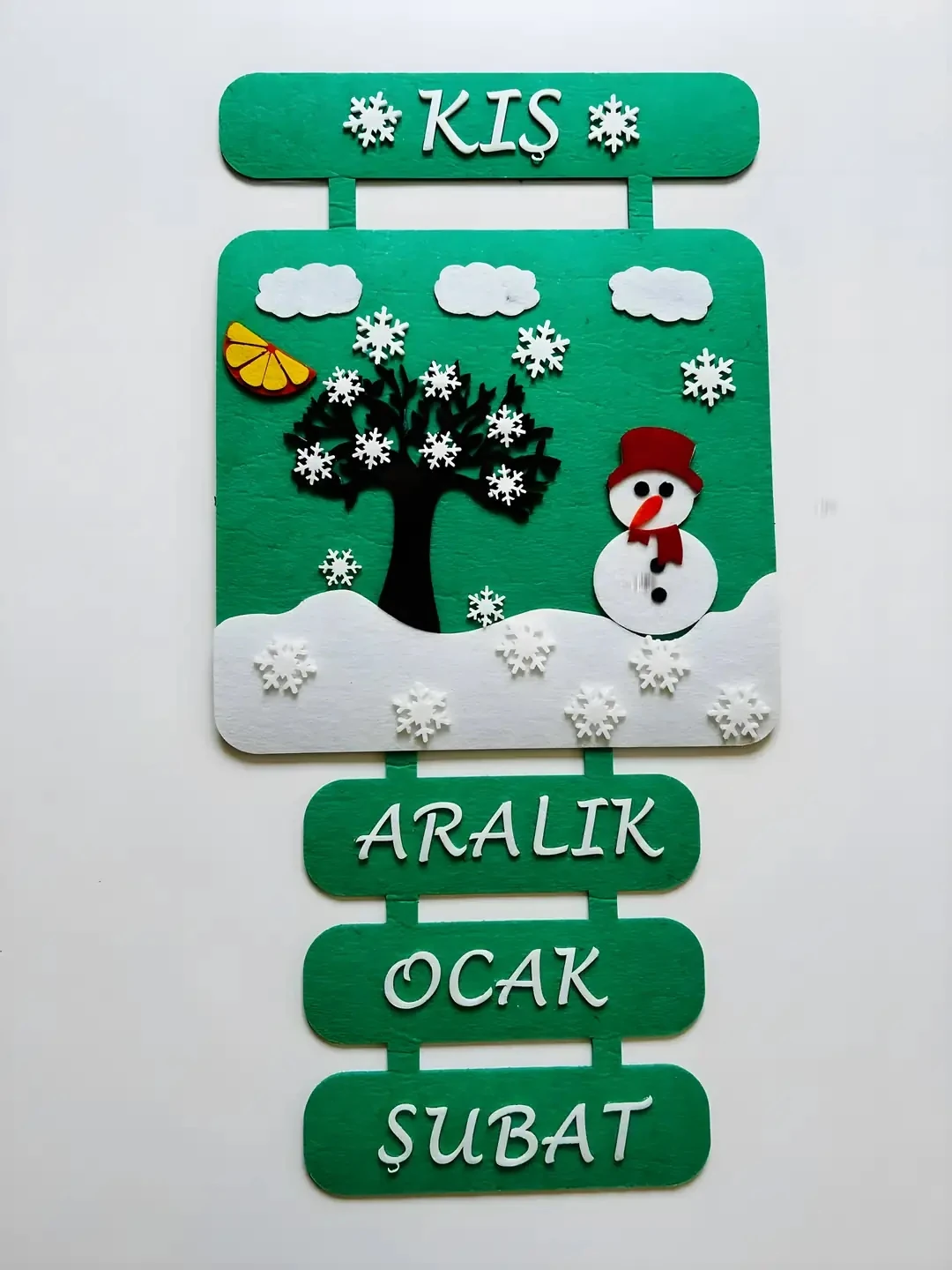 Keçeden Mevsimler Panosu