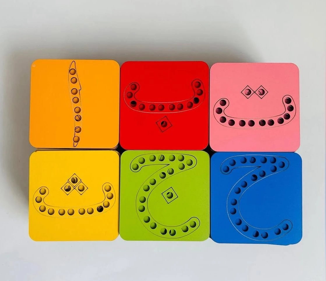 İp Geçirme Oyunu Elif-Ba Harf Kartı