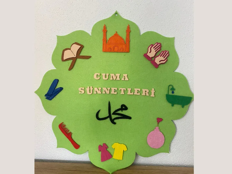 Keçeden Cuma Sünnetleri Panosu