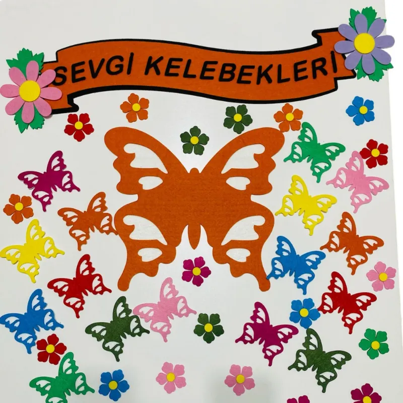 Sevgi Kelebekleri Kapı Süsü
