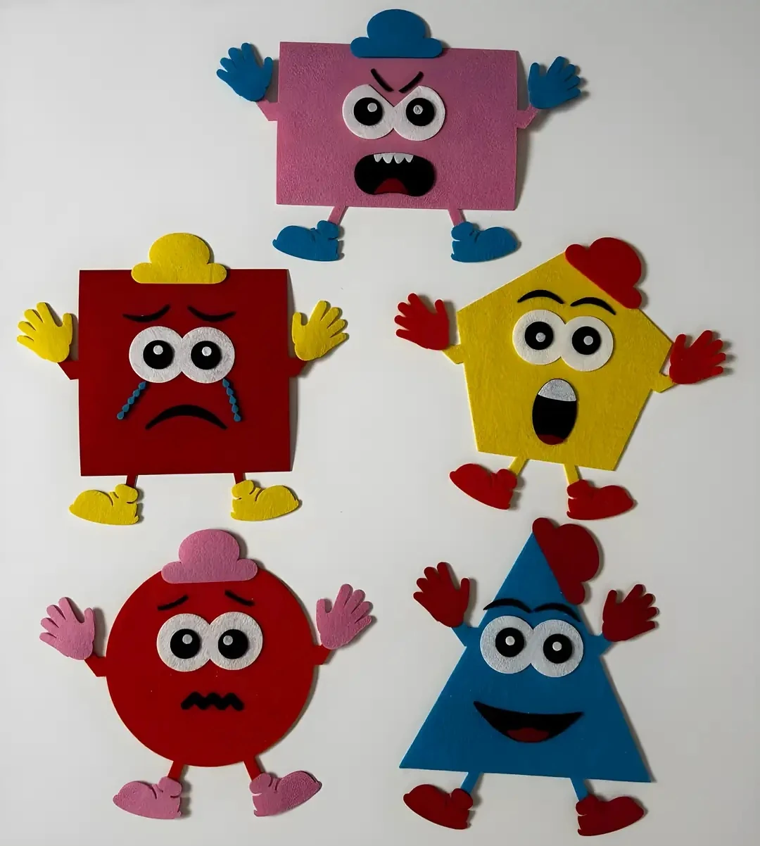 Keçeden Geometrik Şekiller