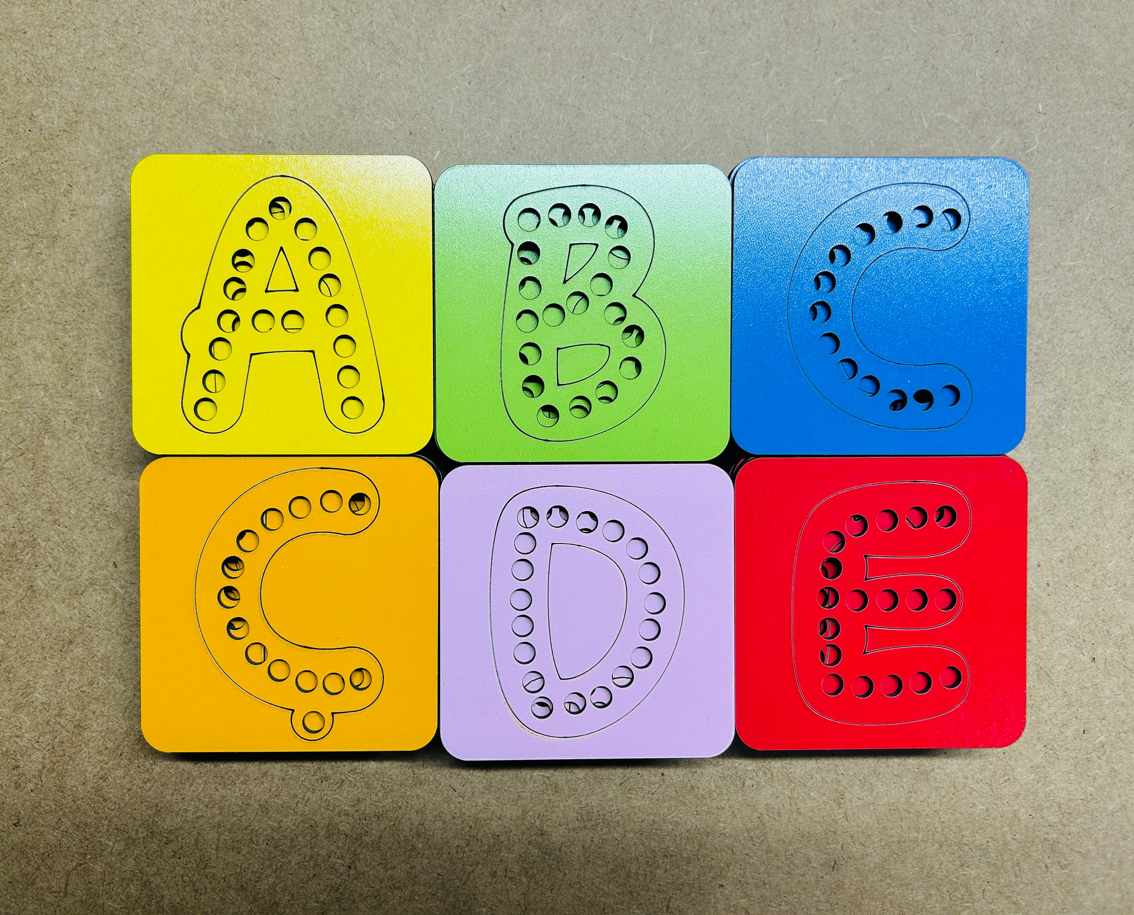 İp Geçirme Kartı (Türkçe Alfabe)