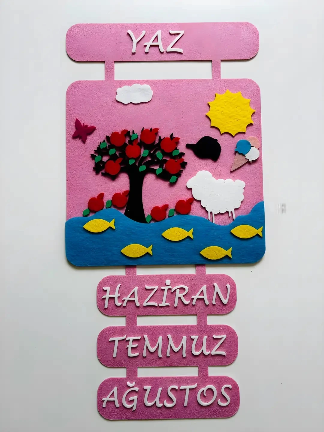 Keçeden Mevsimler Panosu