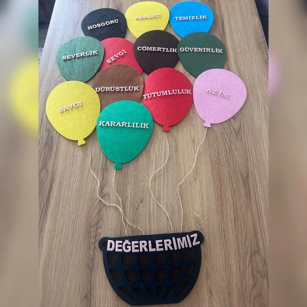 Keçeden Değerler Panosu