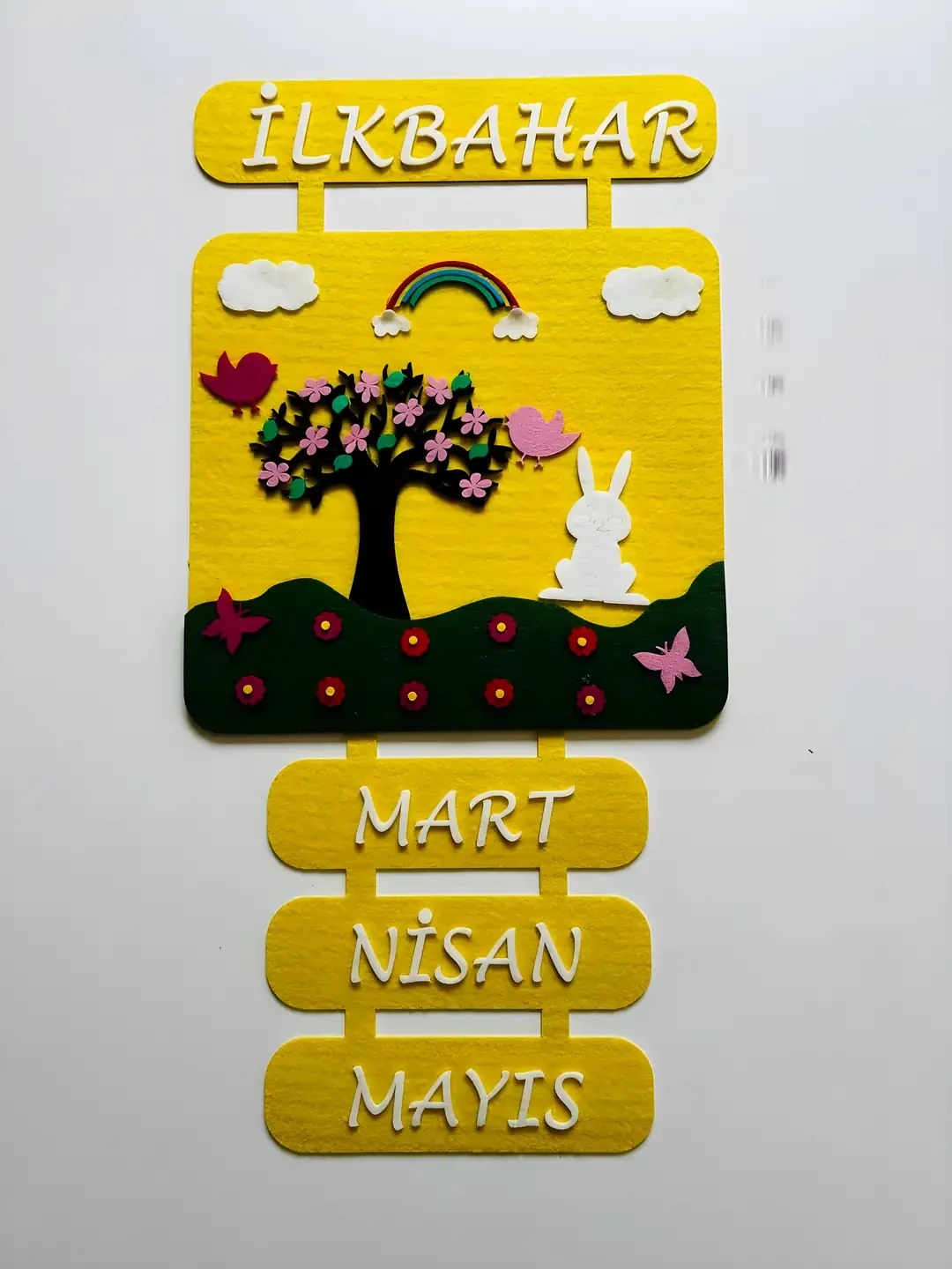 Keçeden Mevsimler Panosu