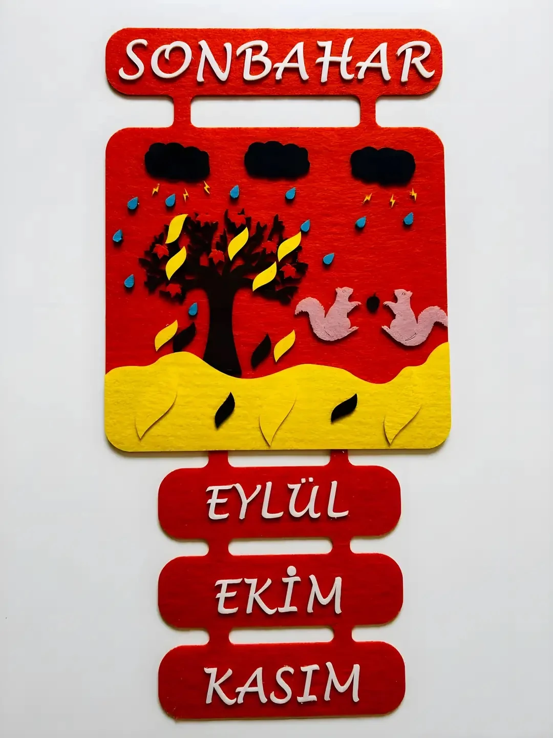 Keçeden Mevsimler Panosu