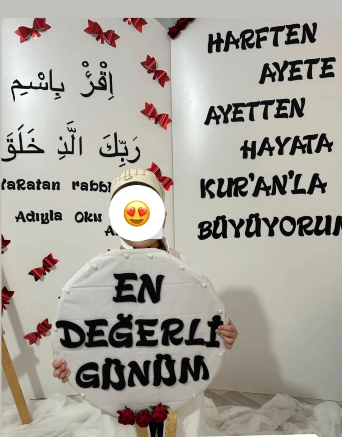 Kuran töreni Pano Yazısı