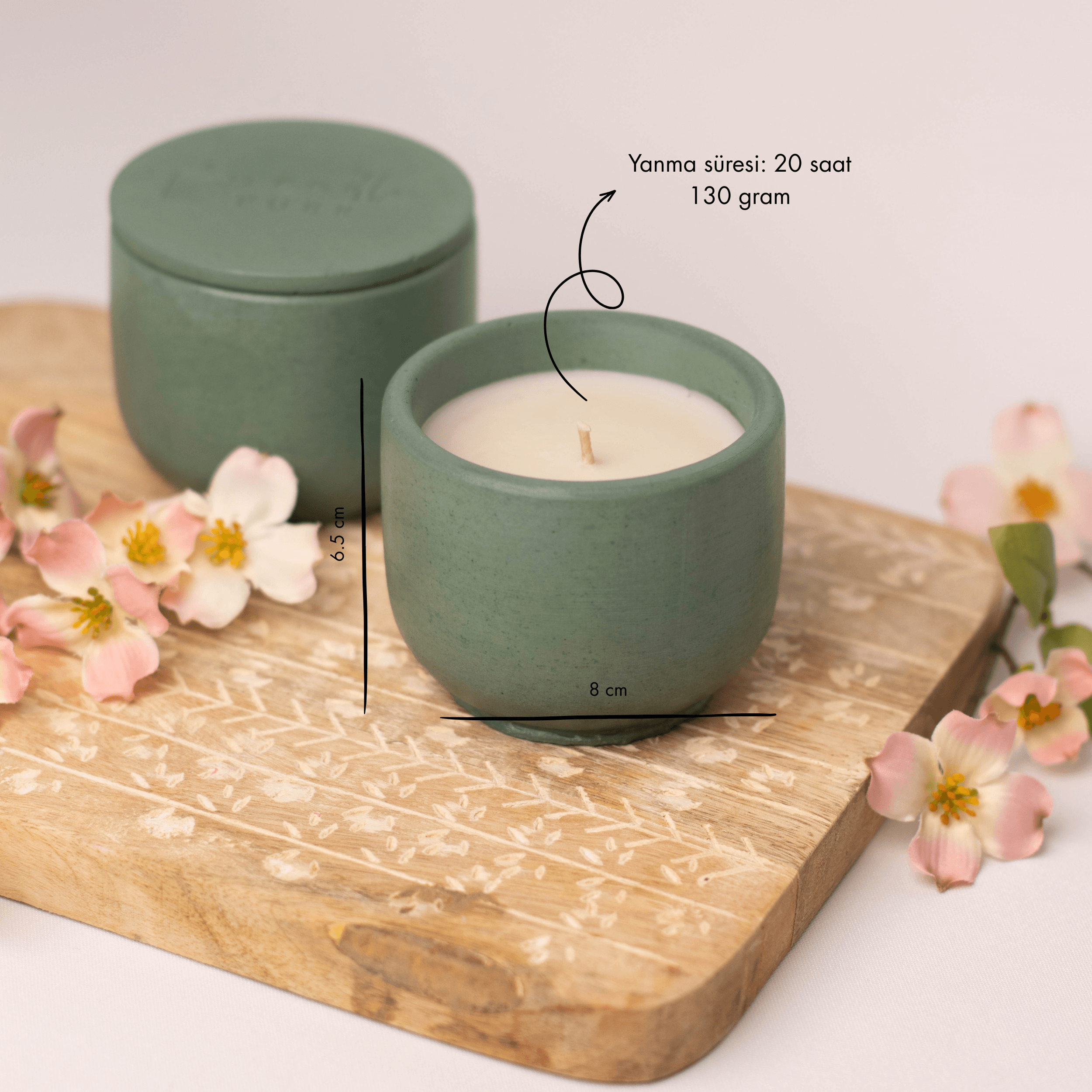 Mint Candle - Handcrafted Soy Wax
