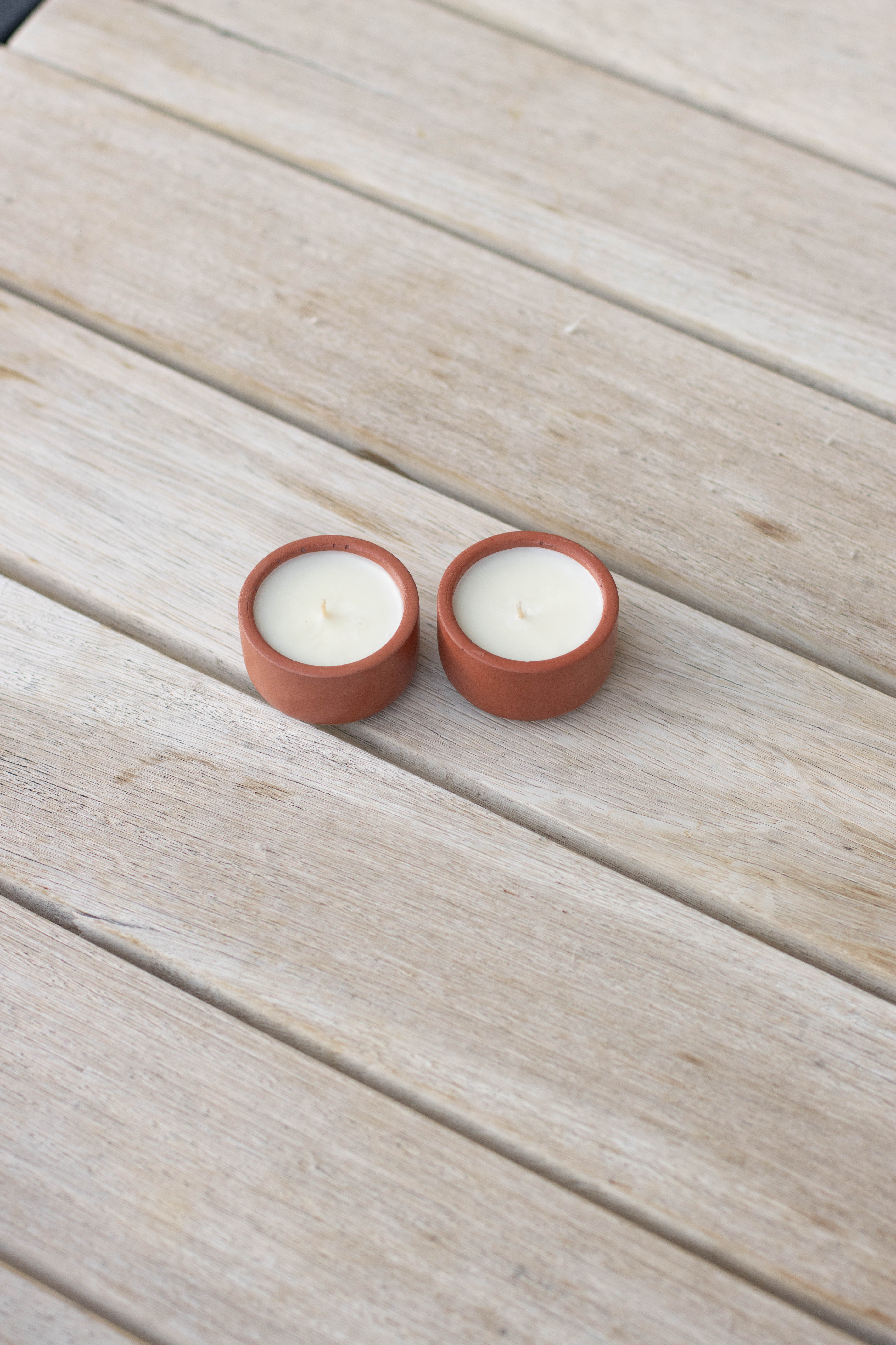 Terracotta Candle - Handcrafted Soy Wax - 30 gram