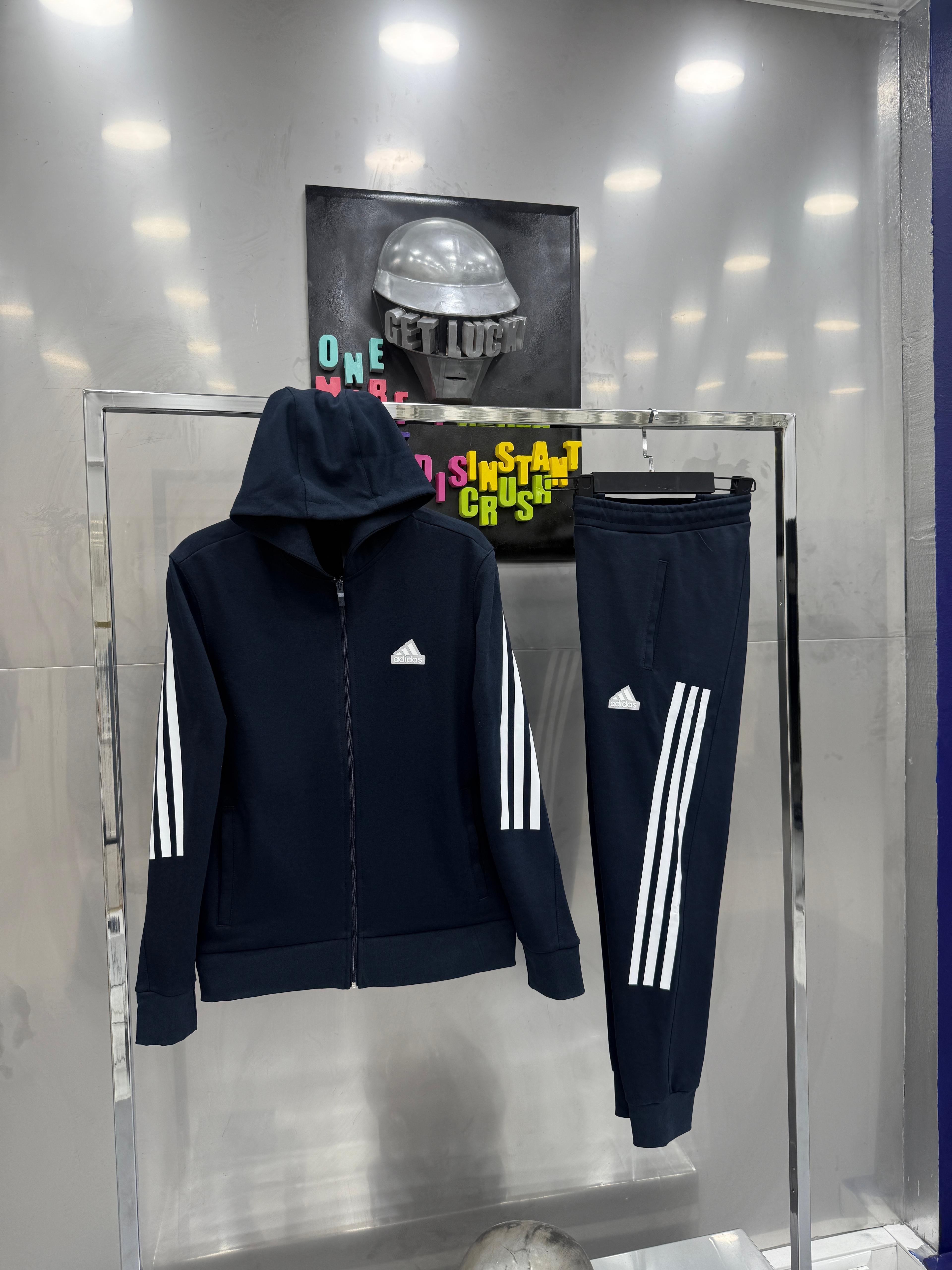 Ads Şeritli Eşofman Takım Lacivert