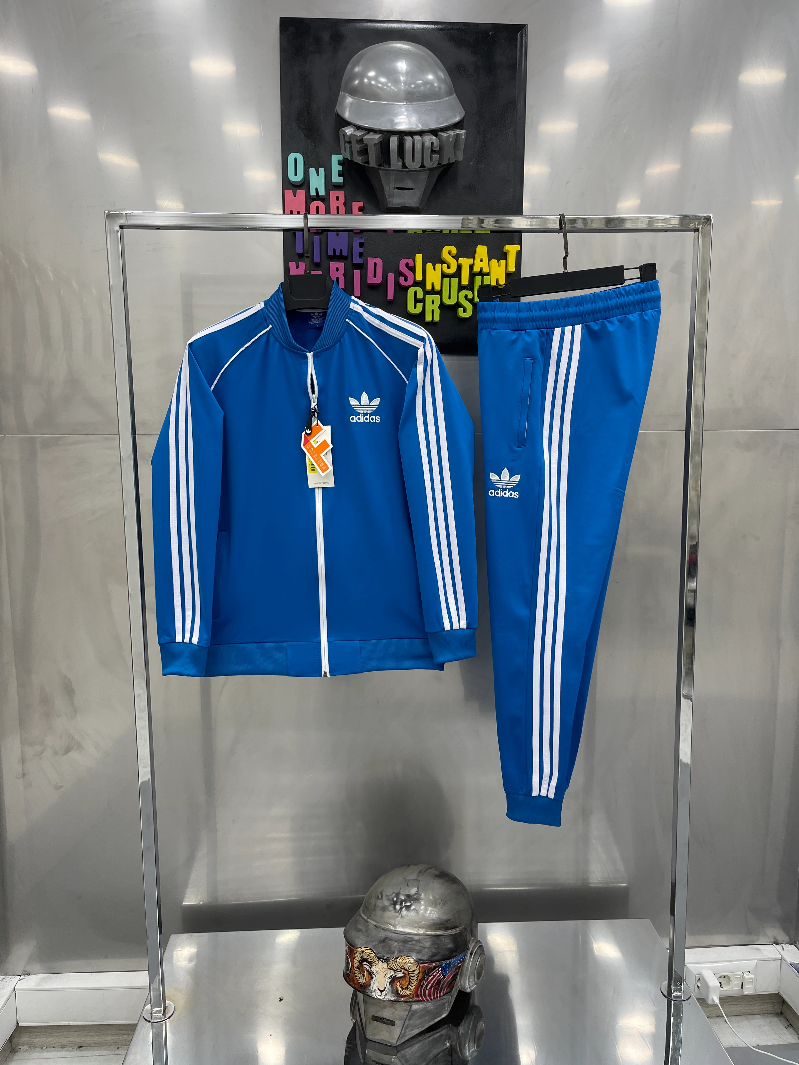 ADİDS İthal Mavi Klasik Eşofman Takımı