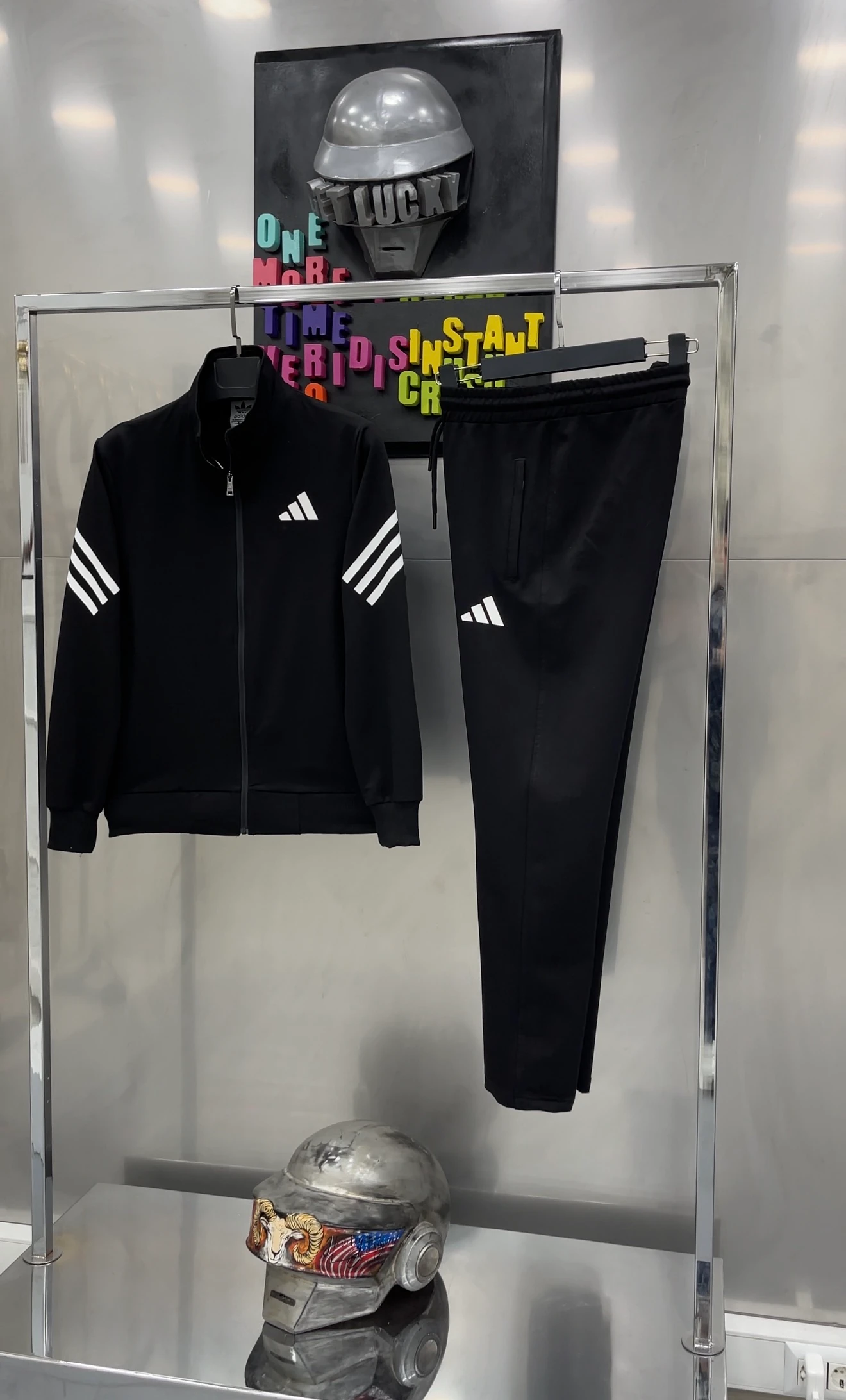 ADİDS İthal Siyah Klasik Eşofman Takımı