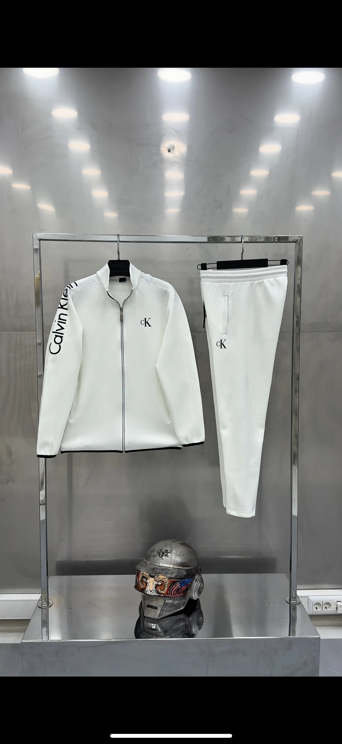 CK İthal Eşofman Takımı Beyaz 