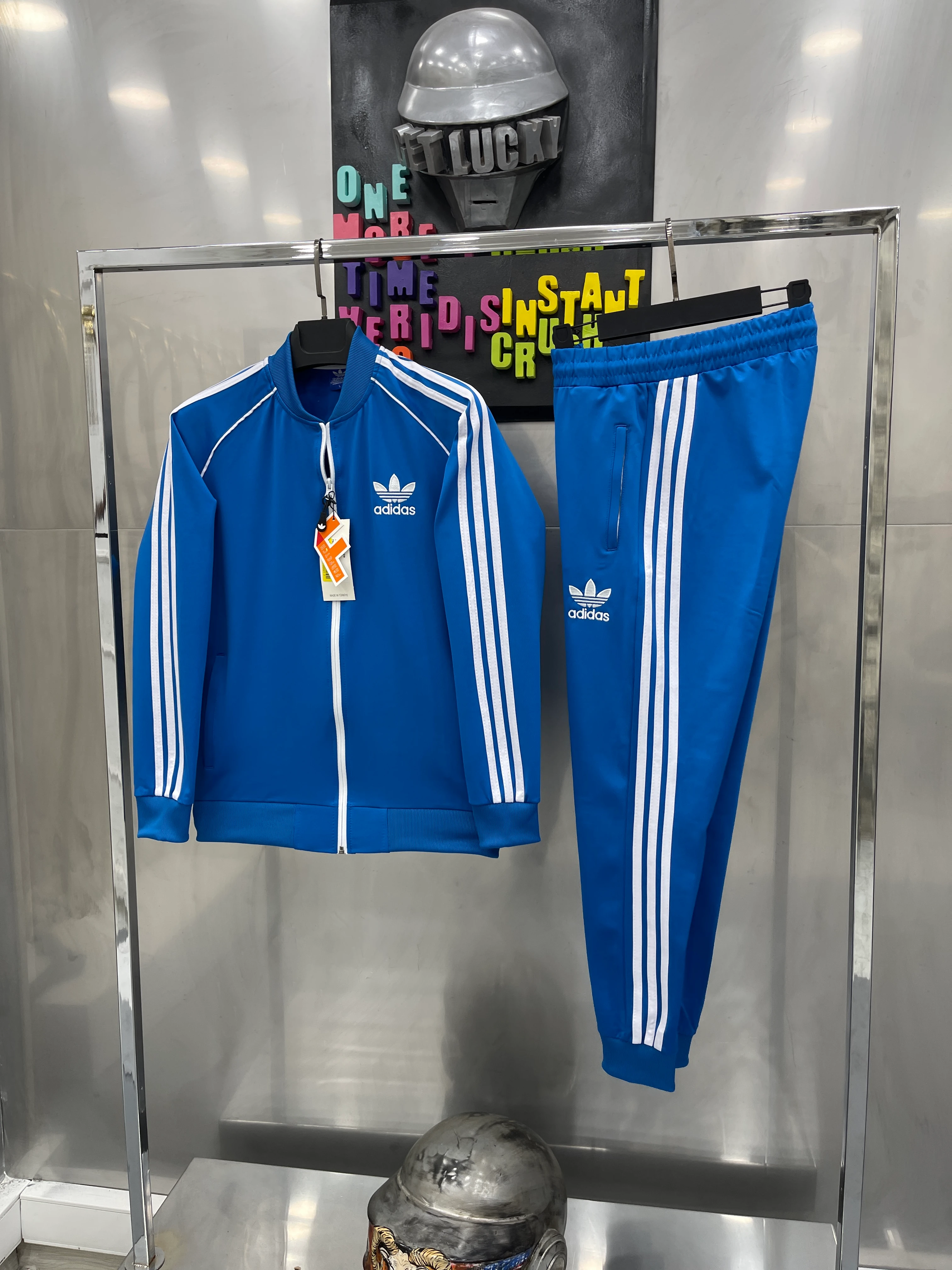 ADİDS İthal Mavi Klasik Eşofman Takımı