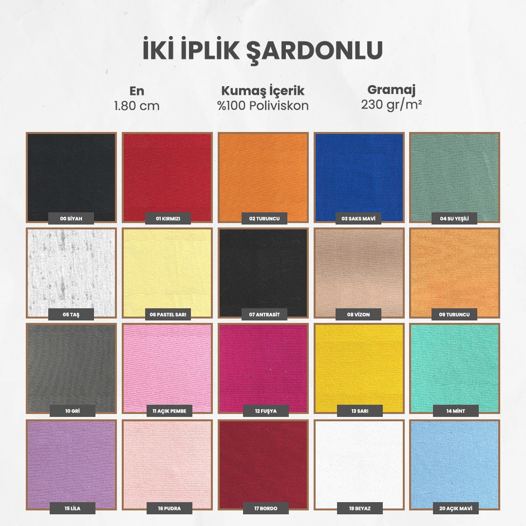 İKİ İPLİK ŞARDONLU