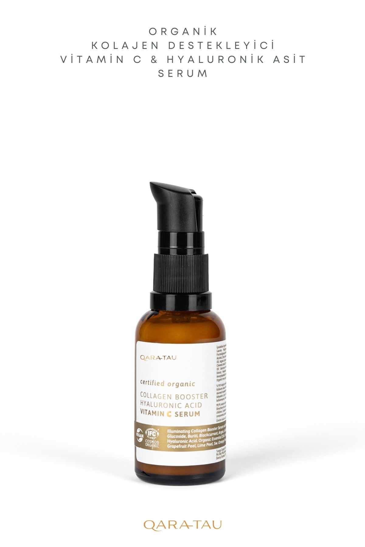 Organik Kolajen Destekleyici Vitamin C & Hyaluronik asit Serum 30ml