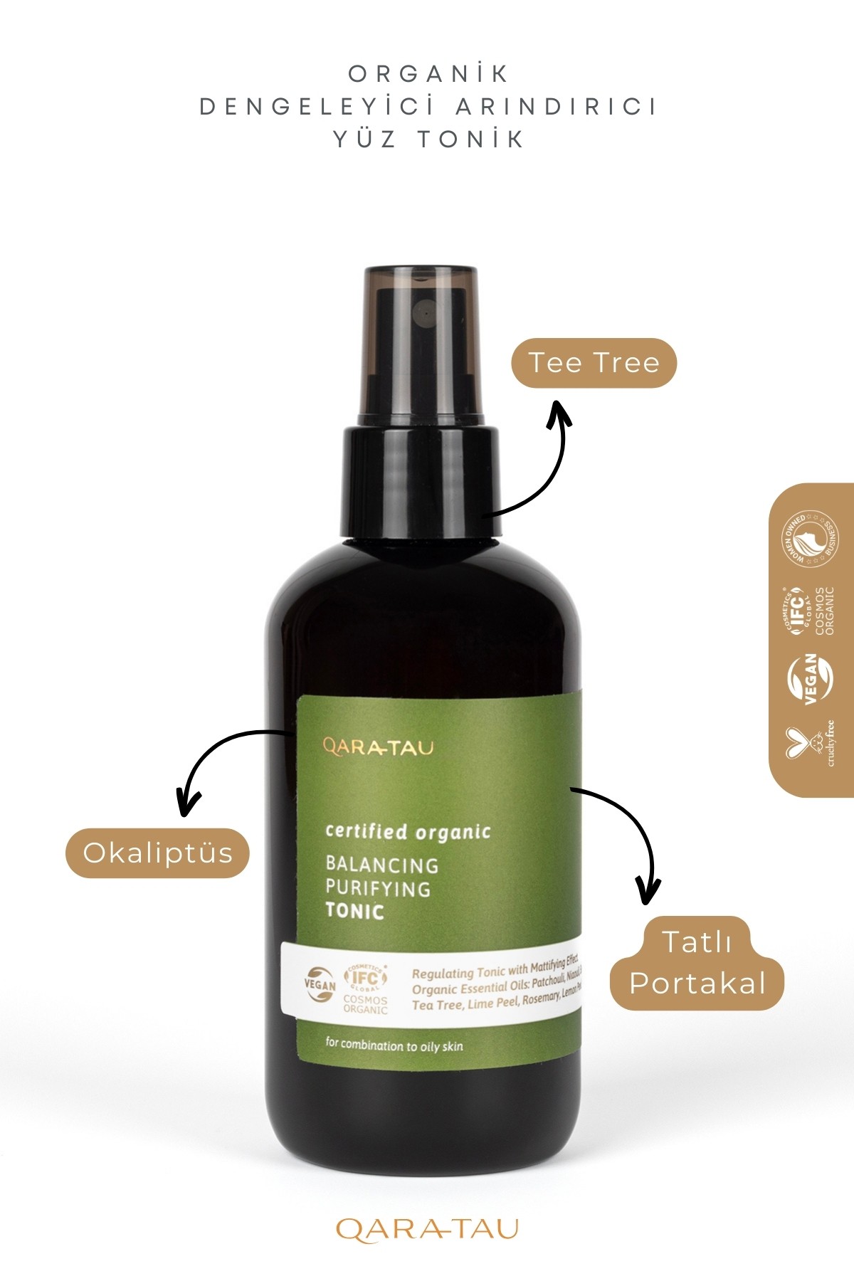 Organik Balancing & Purifying Sebum Dengeleyici Arındırıcı Yüz Tonik 200ml