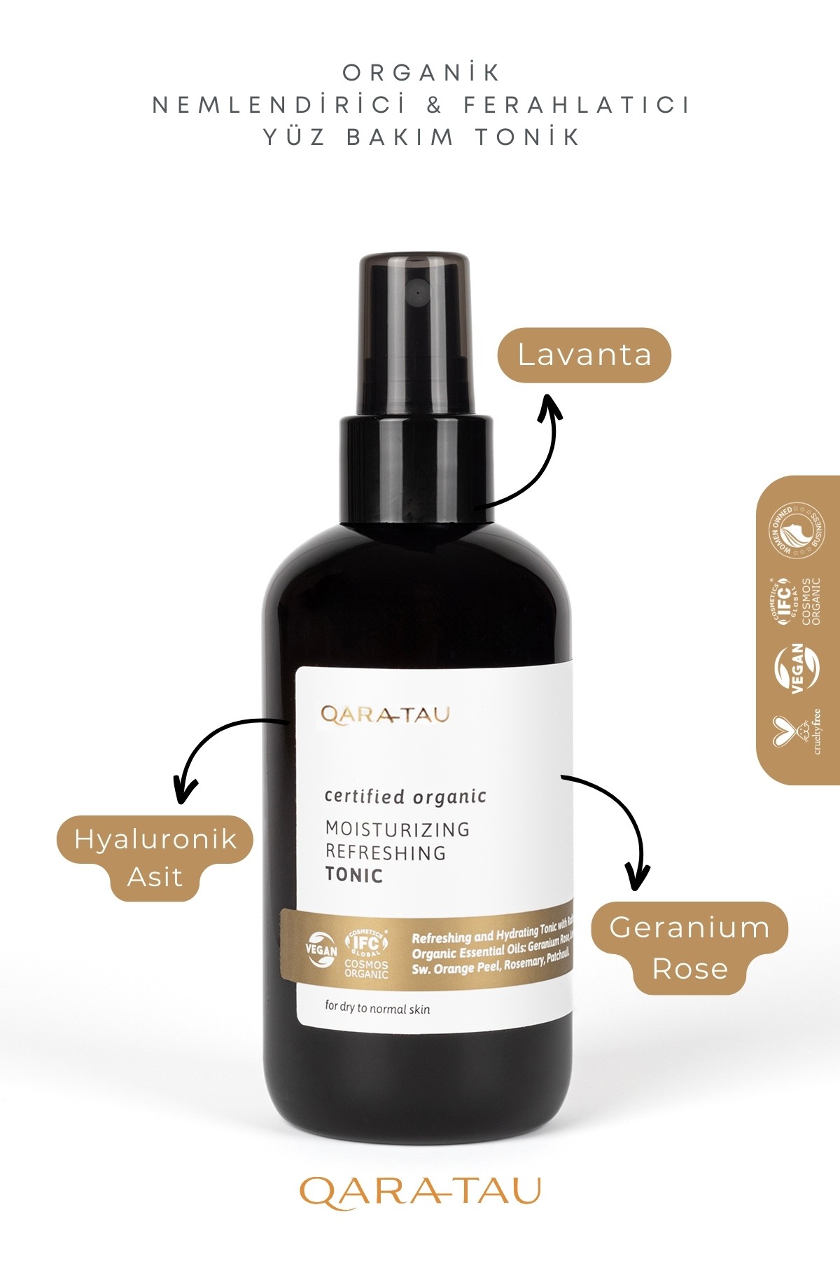 Organik Moisturizing Nemlendirici Ferahlatıcı Yüz Bakım Tonik 200ml