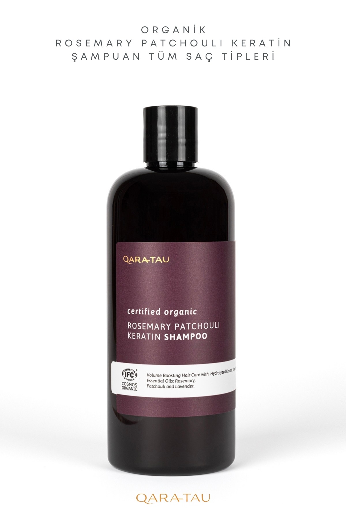 Organik Rosemary Patchouli Keratin Şampuan Tüm Saç Tipleri 400ml