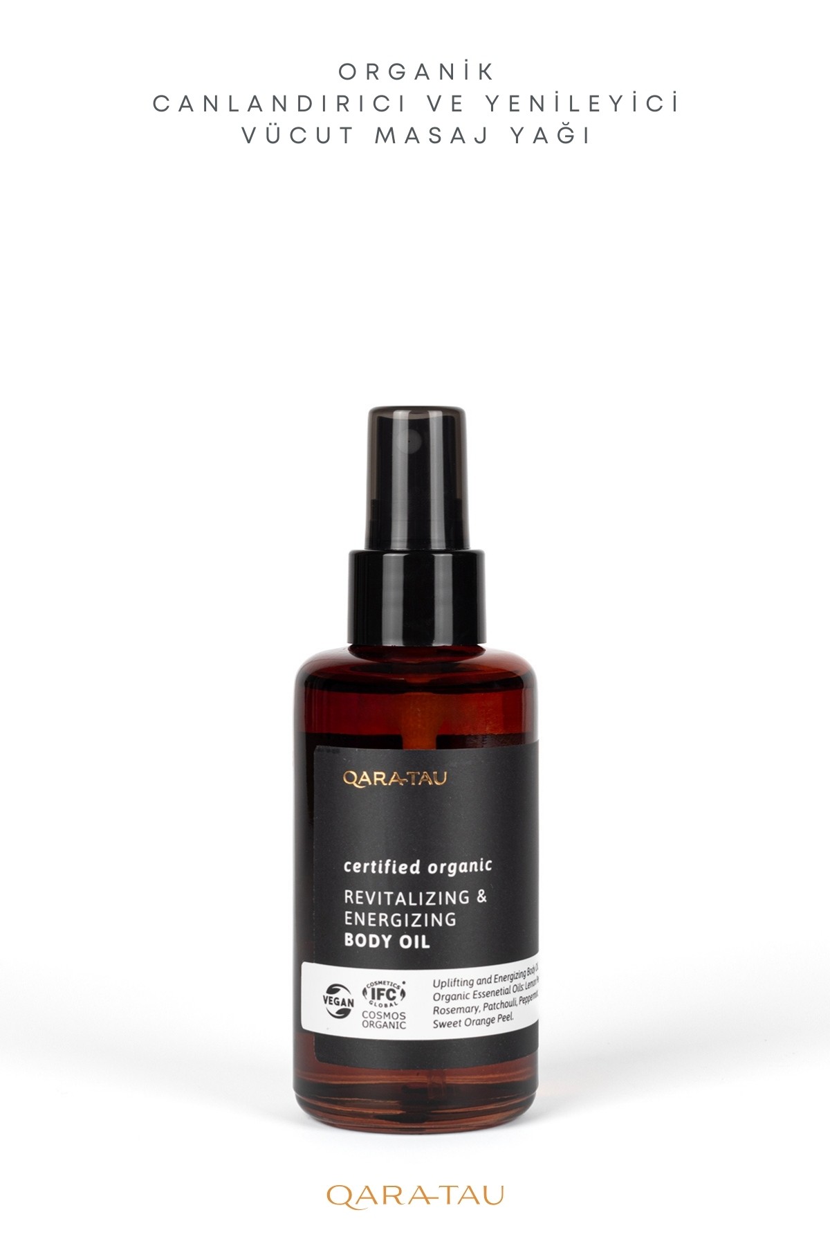 Organik Canlandırıcı ve Yenileyici Vücut Masaj Yağı 100ml