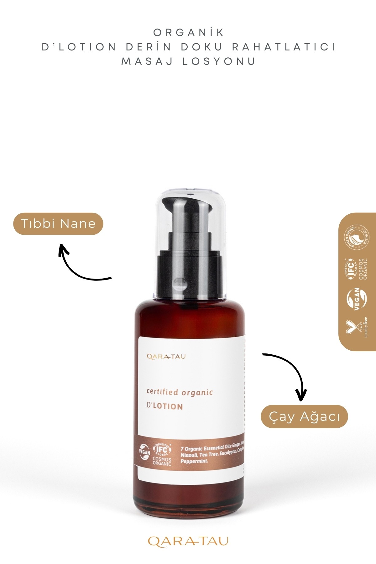 Organik D'Lotion Derin Doku Rahatlatıcı Masaj Losyonu 100ml