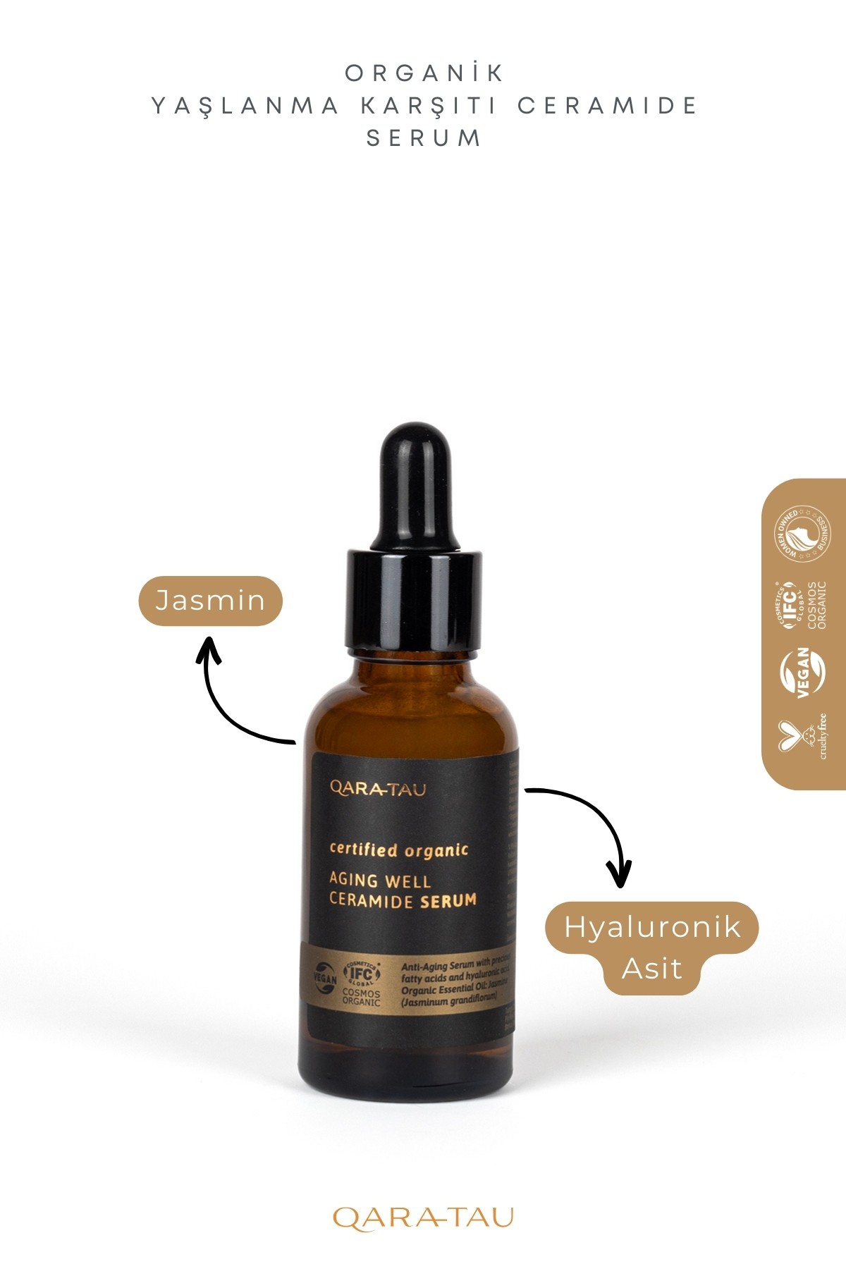 Organik Yaşlanma Karşıtı Ceramide Serum 30ml