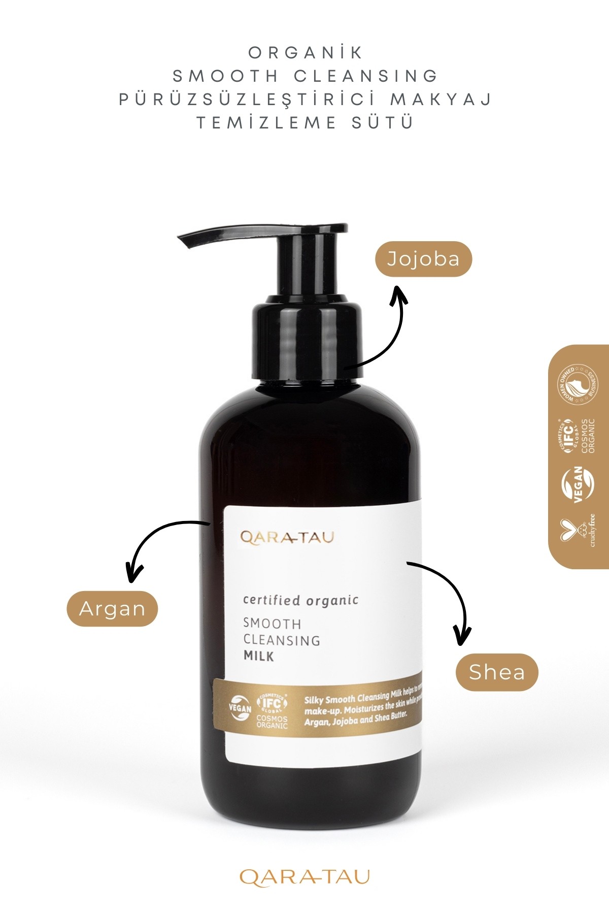 Organik Smooth Cleansing Pürüzsüzleştirici Makyaj Temizleme Sütü 200ml