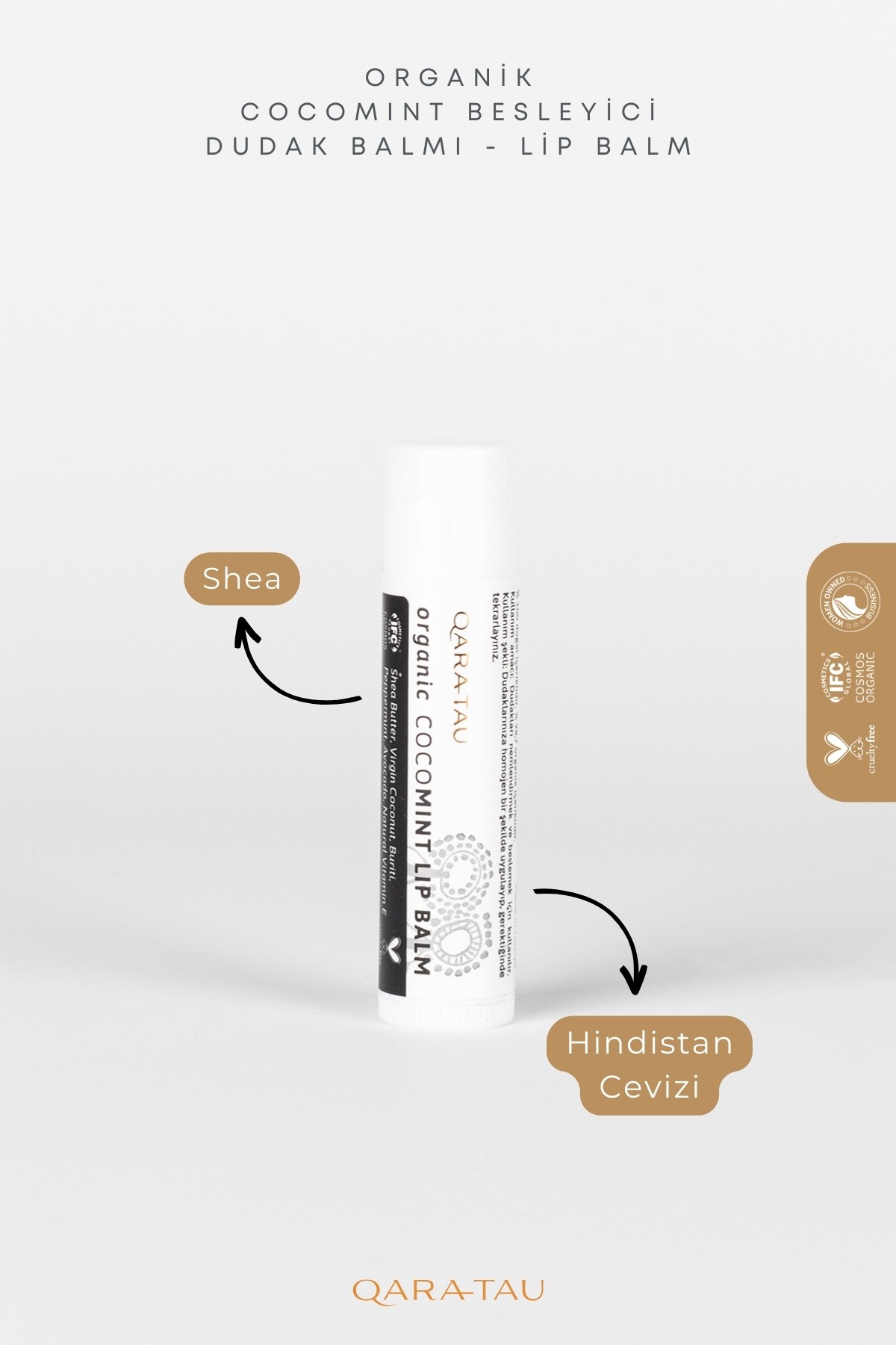 Organik Cocomint Besleyici Dudak Balmı Lip Balm 5ml