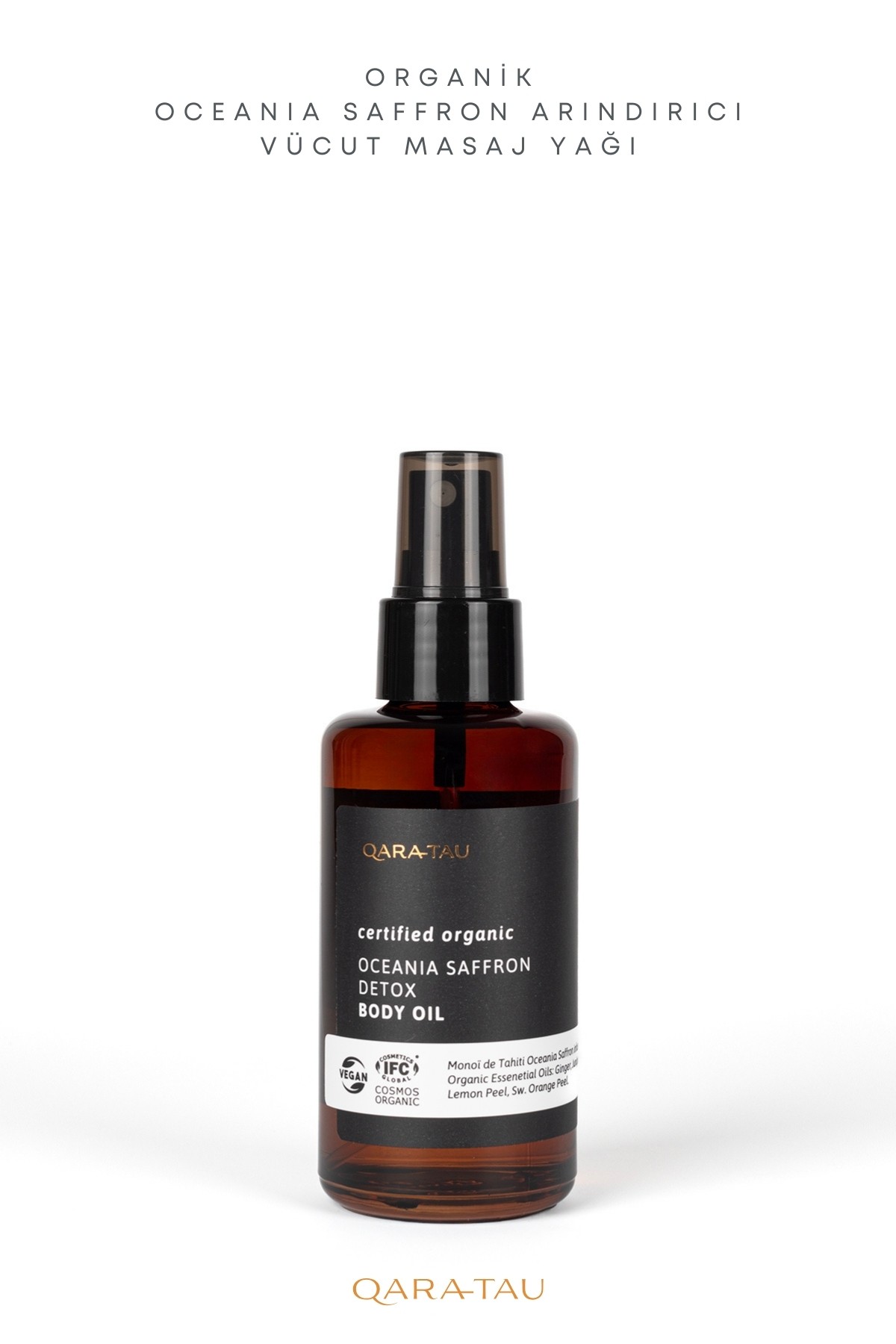 Organik Oceania Saffron Arındırıcı Vücut Masaj Yağı 100ml