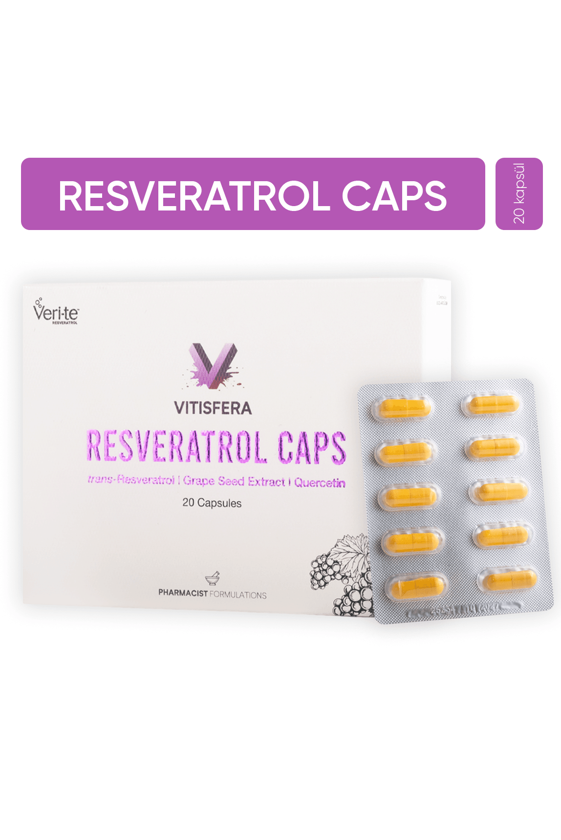 Vitisfera Resveratrol Caps 20 Kapsül