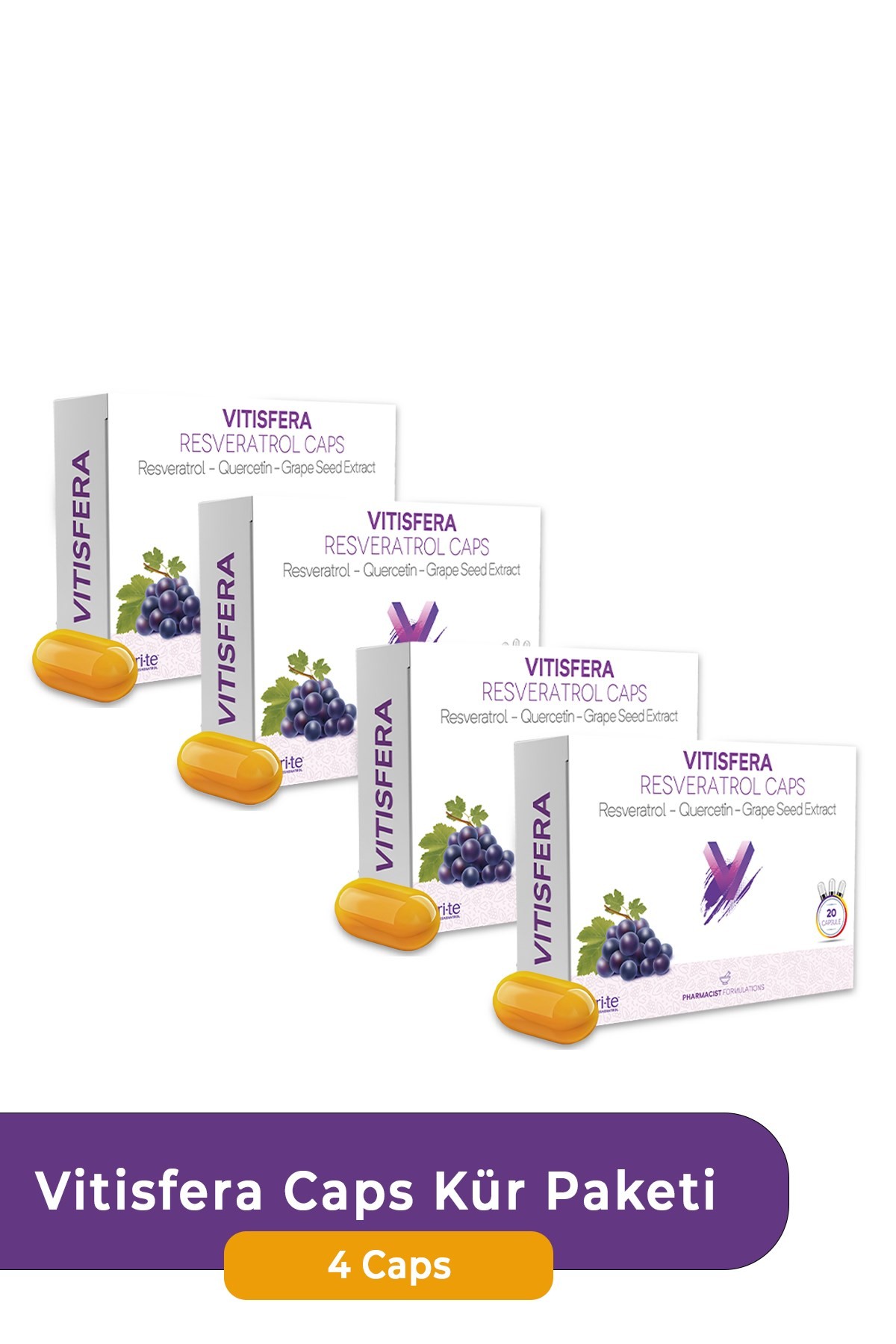 Vitisfera Resveratrol Caps Kür Paketi ( 4 Kutu )