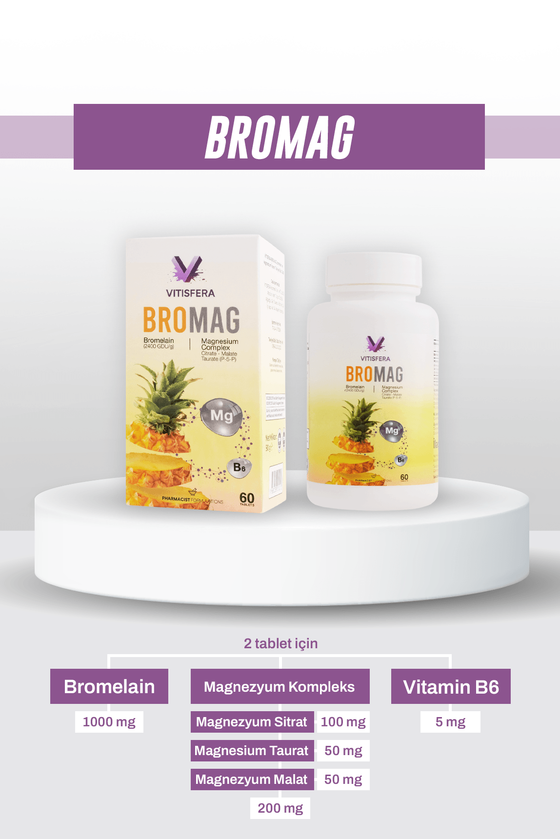Vitisfera Bromag 60 Tablet