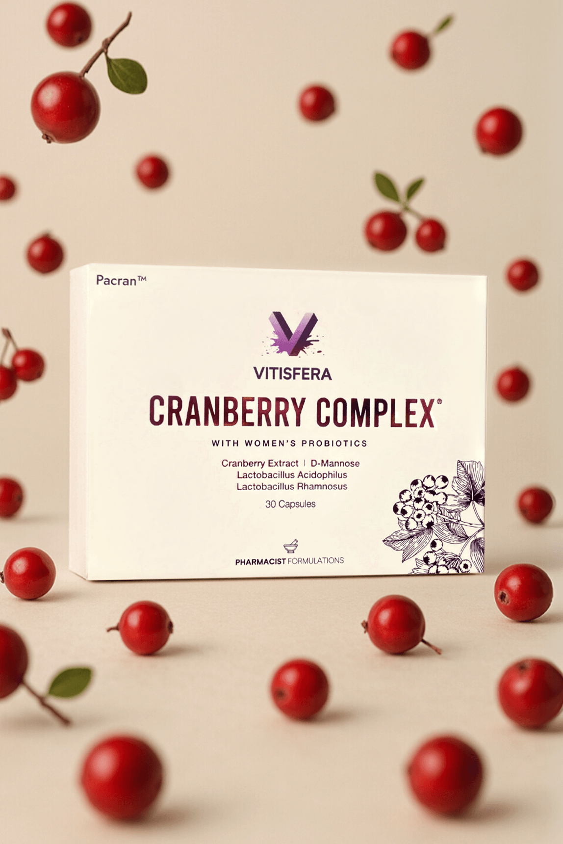 Cranberry Complex  30 Kapsül- Turna Yemişi Ekstresi, D-Mannoz, Probiyotik