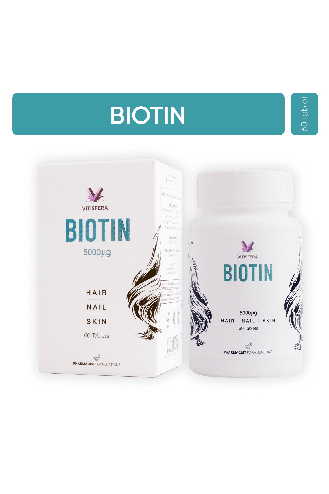 Vitisfera Biotin 5000 mcg 60 Tablet