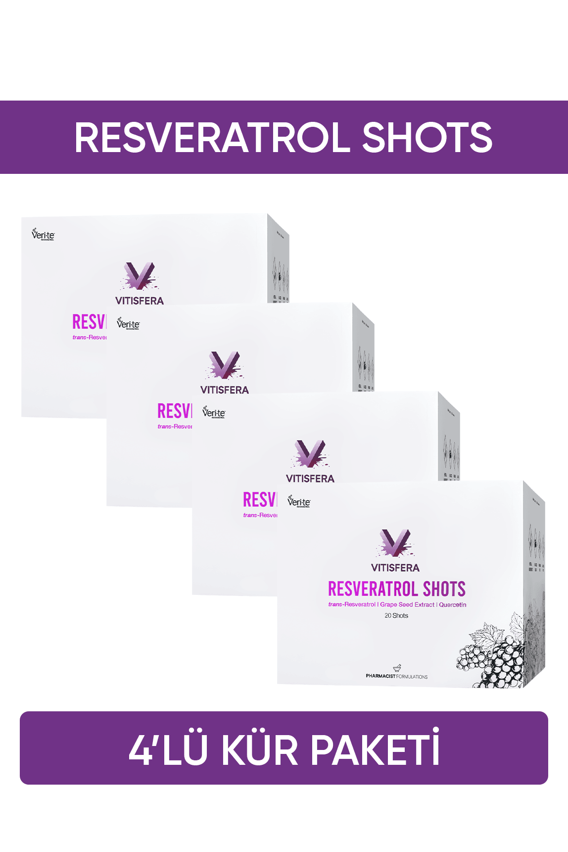 Vitisfera Resveratrol Shot Kür Paketi ( 4 Kutu )