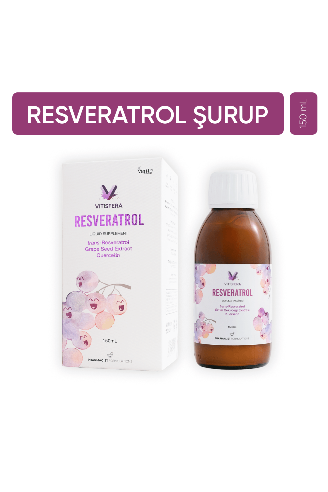 Vitisfera Resveratrol Şurup Orman Meyveleri Aromalı 150 ml