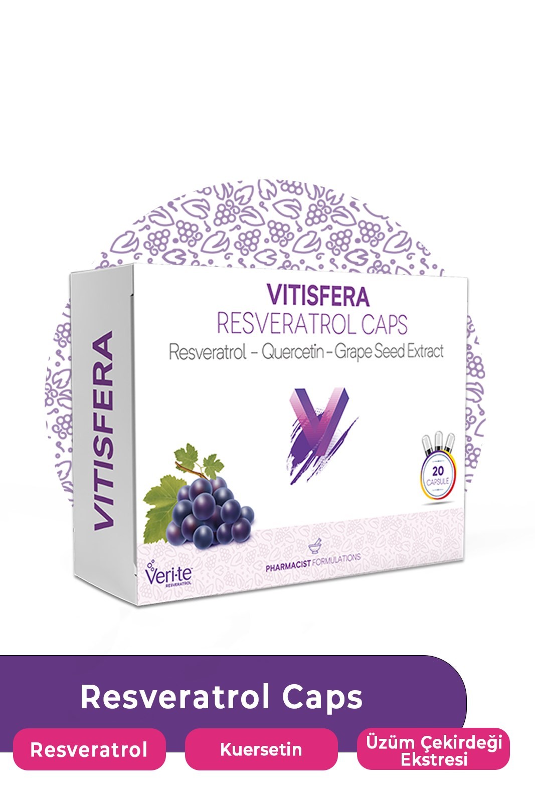 Vitisfera Resveratrol Caps 20 Kapsül