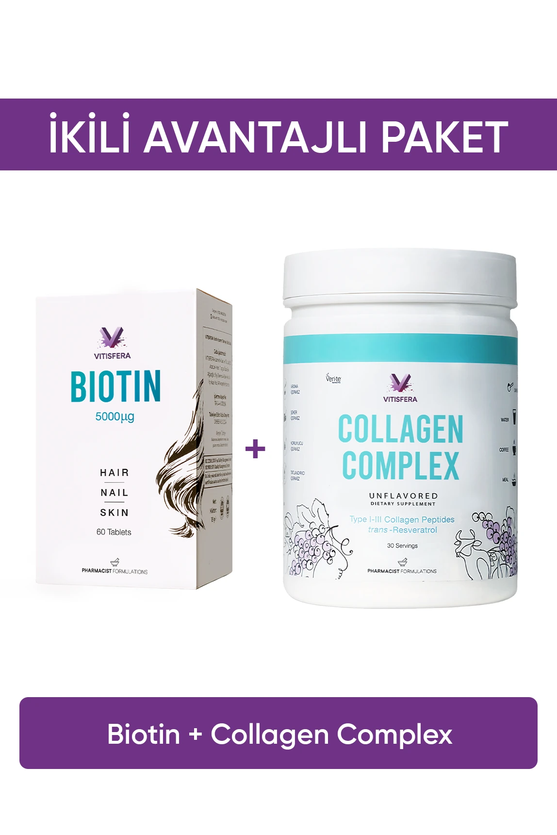 İkili Avantajlı Paket 4 (Biotin + Collagen Complex)