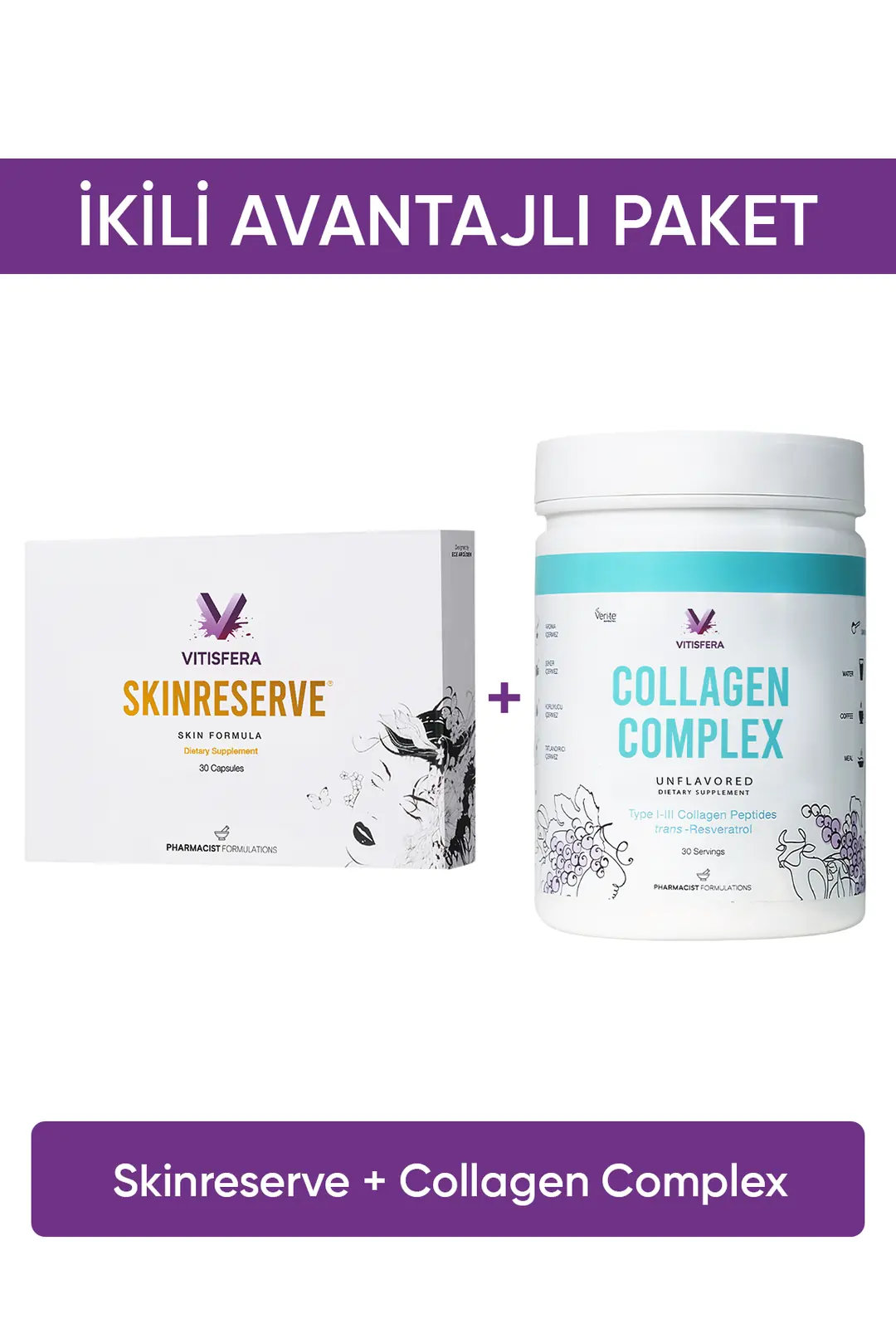İkili Avantajlı Paket 5 SkinReserve Collagen Complex)