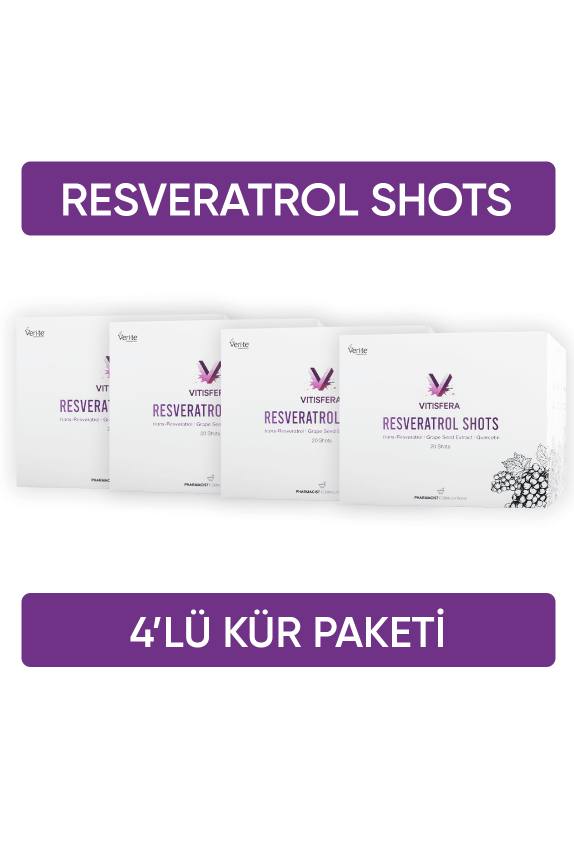 Vitisfera Resveratrol Shot Kür Paketi ( 4 Kutu )