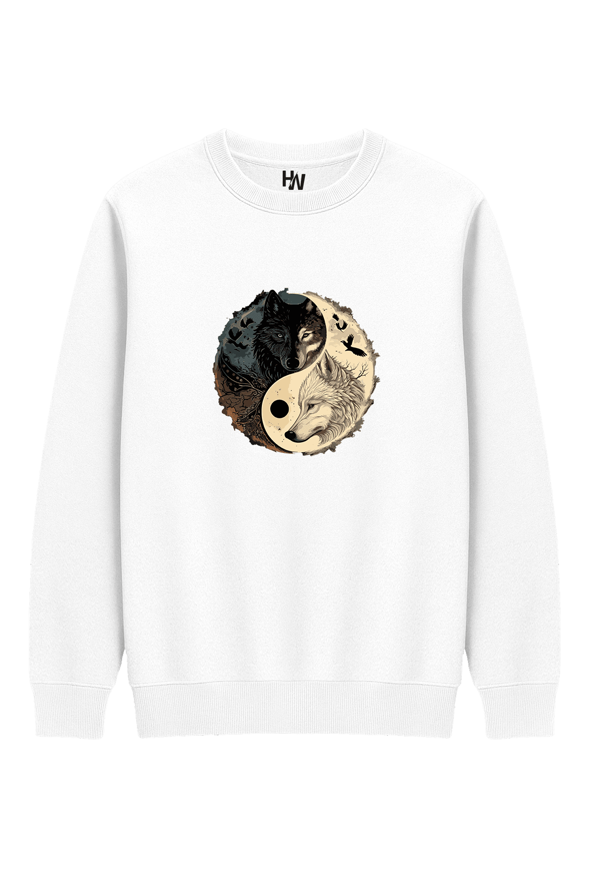 Wolf Baskılı Sweatshirt