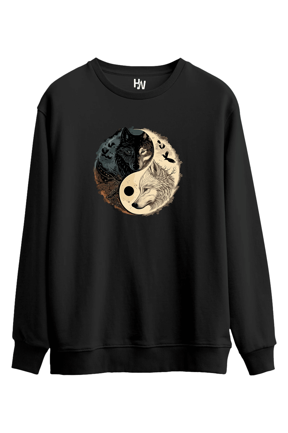 Wolf Baskılı Sweatshirt