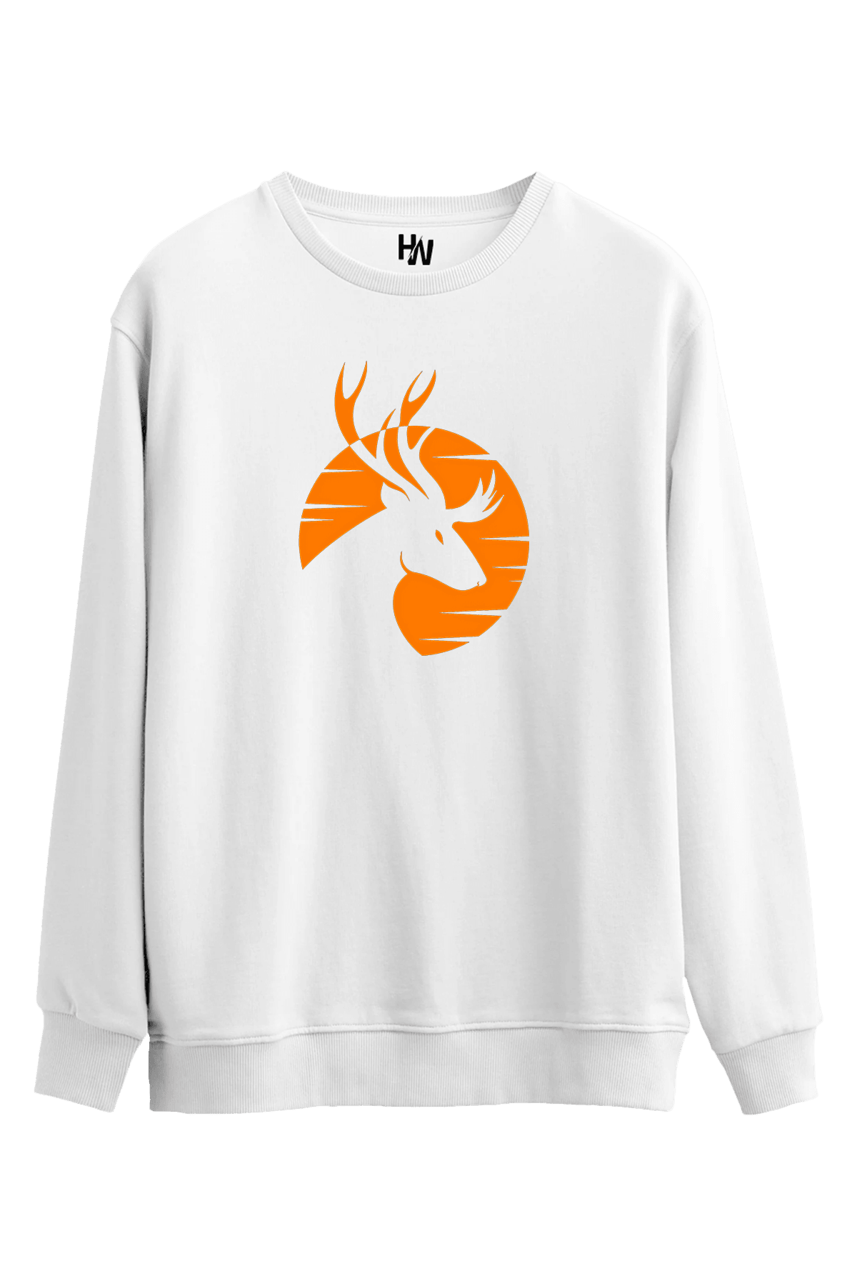 Geyik Baskılı Sweatshirt